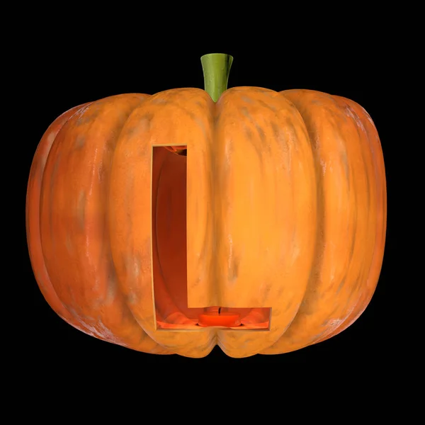 Carved Pumpkin Lantern Text Typeface — 스톡 사진