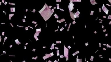 500 Euro 'luk banknotlar alfa kanallı sonsuz bir döngüye giriyor.