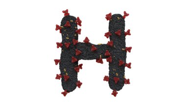 Corona Virüs Yazı tipi H