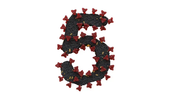 Corona Virus Typeface Κείμενο — Φωτογραφία Αρχείου