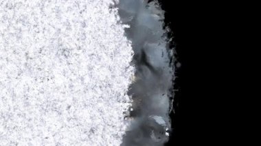 Canlandırılmış Buz Geçişi Organik Buz Kristalizasyonu Efektleri ile Yandan Yukarı