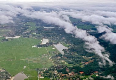 Uçaktan manzara çok güzel.