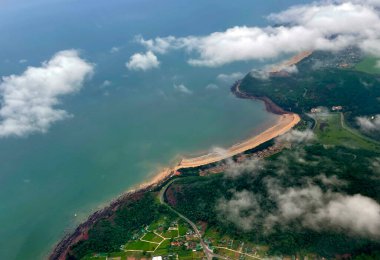 Uçaktan manzara çok güzel.