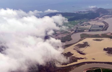 Uçaktan manzara çok güzel.
