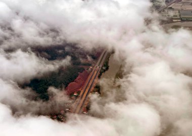 Uçaktan manzara çok güzel.