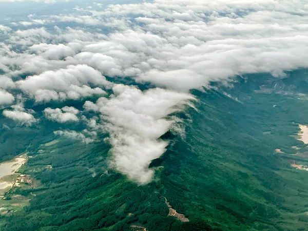 Schöne Aussicht Aus Dem Flugzeug — Stockfoto