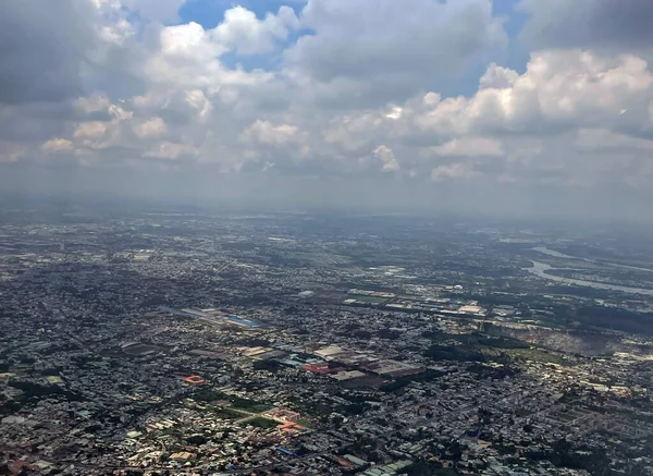 飛行機から見たホーチミン市 — ストック写真