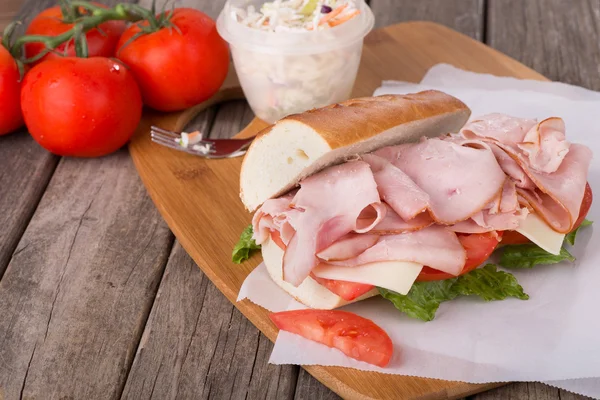 Ham and Cheese Sandwich — Stock Photo, Image