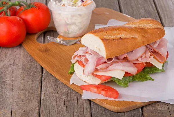 Delicious Ham Sandwich — Stock Photo, Image