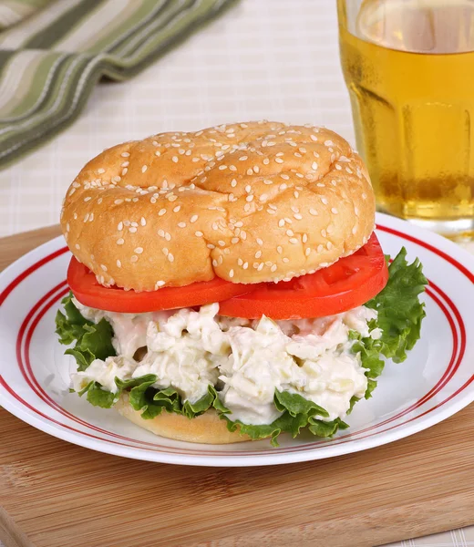Sandwich de ensalada de pollo — Foto de Stock