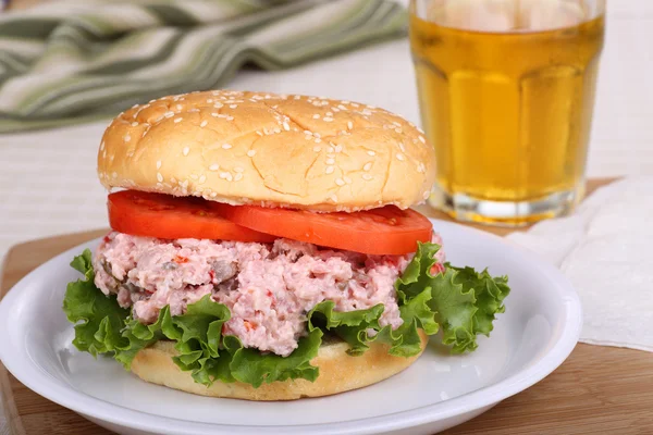 Sanduíche de salada de presunto — Fotografia de Stock