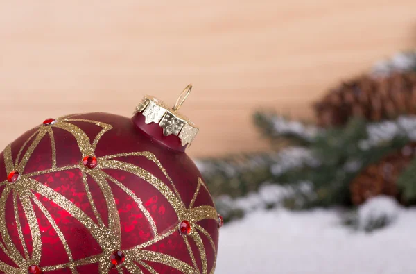 Christmas ball närbild — Stockfoto