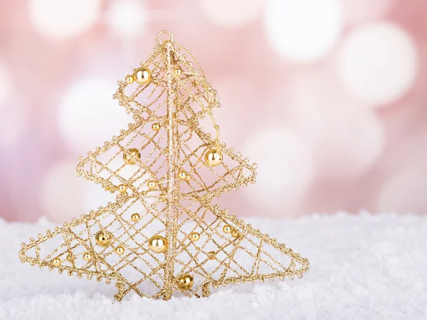 Adorno de árbol de Navidad de oro — Foto de Stock