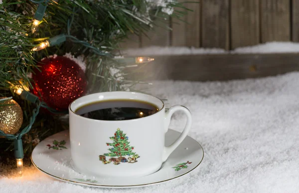 Tasse de café de Noël — Photo