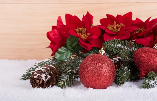 Christmas Ball and Decorations — Stock Photo, Image