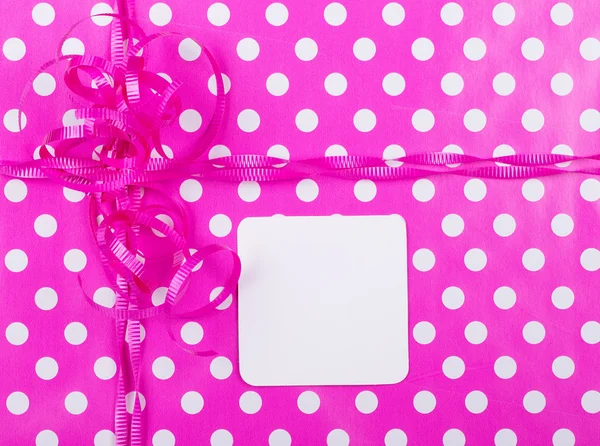 Urodzinowy Gift Wrap tło — Zdjęcie stockowe