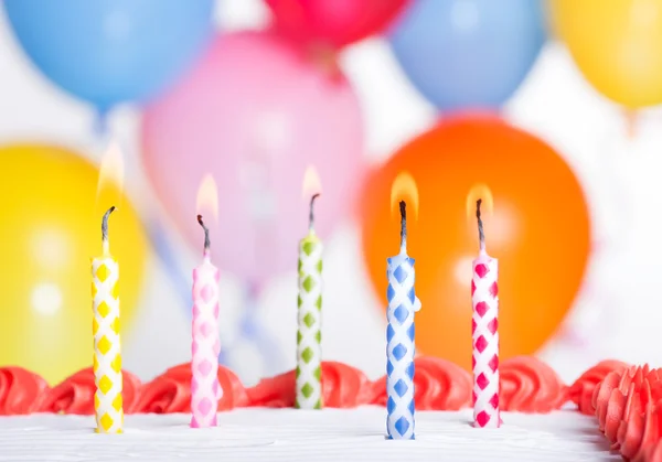 Candele colorate di compleanno — Foto Stock