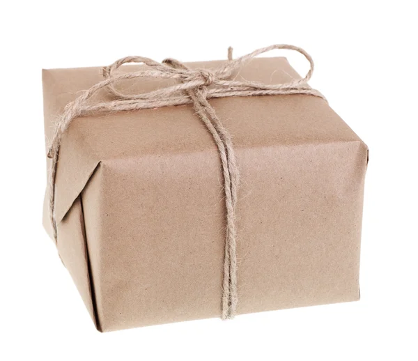 Brown Package Isolated — Stock Photo, Image