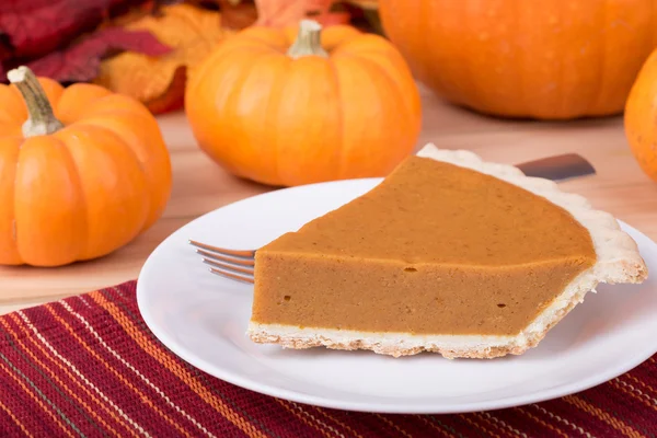 Rebanada de pastel de calabaza — Foto de Stock