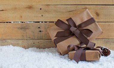 Tatil armağan kar üstünde