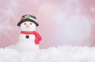 Tatil kardan adam heykelcik