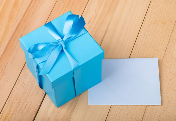 Blue Gift Box — Stock Photo, Image