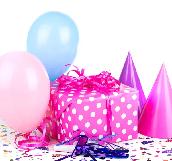 Pink with White Polka Dot Present — Stock Photo, Image