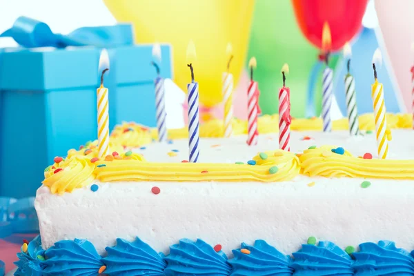 Verjaardag cake close-up — Stockfoto