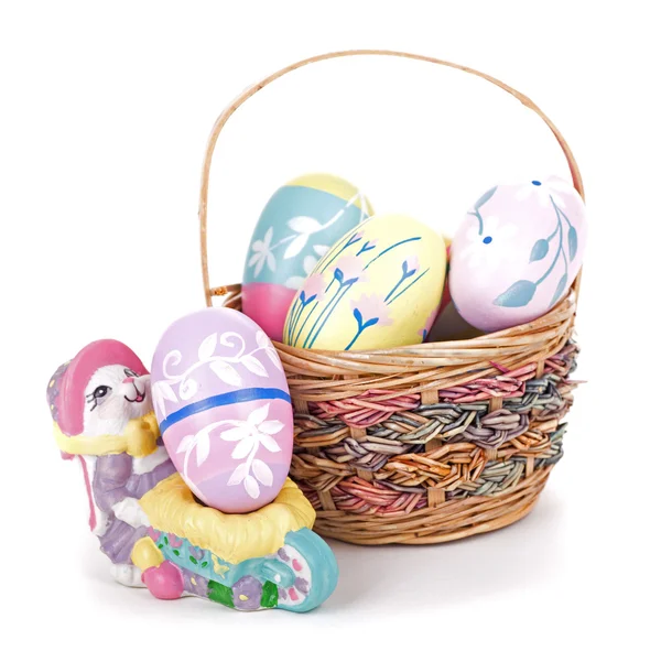 Basket of Easter Eggs — Stock Photo, Image