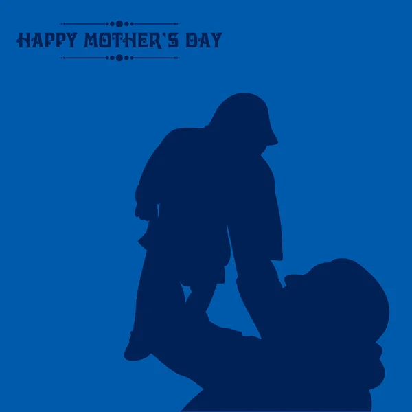 Kreatywna ilustracja kartki okolicznościowej Dnia Matki — Wektor stockowy