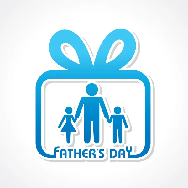 Stylish Happy Father's Day Greeting stock vector — Stock Vector