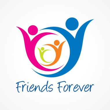 Mutlu arkadaşlık günleri. Tebrik kartı vektörü.