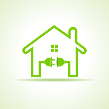 Fiş ve hisse senedi vektörü ile eko ev kavramı