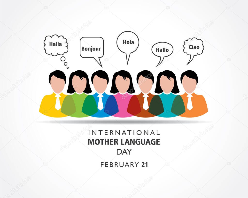 Vector Illustration of International Mother Language Day observed on February 21