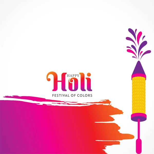 Vektorová Ilustrace Pro Indický Festival Pro Happy Holi Kartu — Stockový vektor