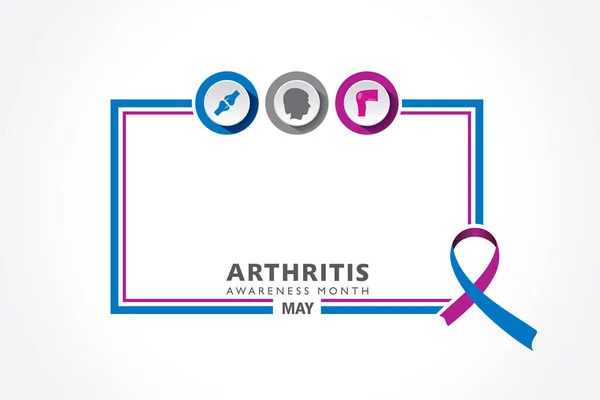 Vector Illustration Arthritis Awareness Month Observed Every Year May Una — Archivo Imágenes Vectoriales