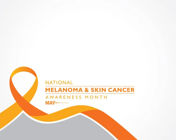 Vector Illustration Melanoma Skin Cancer Awareness Month Векторна Графіка