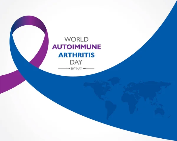 2015 Vector Illustration World Autoimmune Arthritis Day — 스톡 벡터