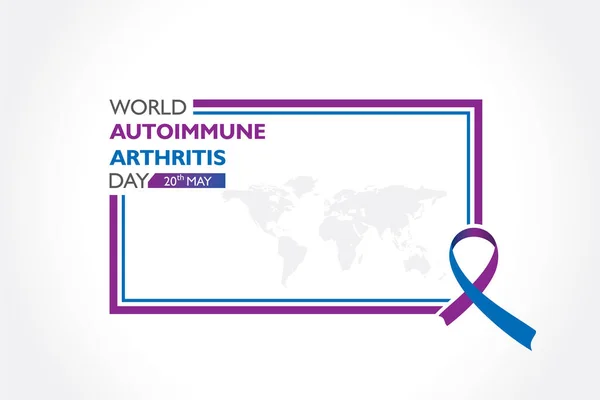 Vector Illustration World Autoimmune Arthritis Day Стокова Ілюстрація