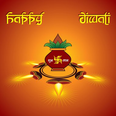 Diwali tebrik arka plan