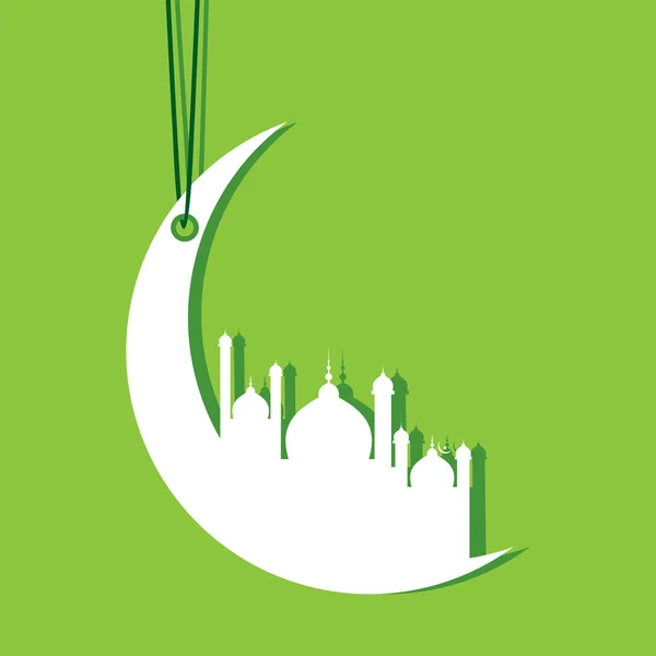 Creatieve eid groet — Stockvector