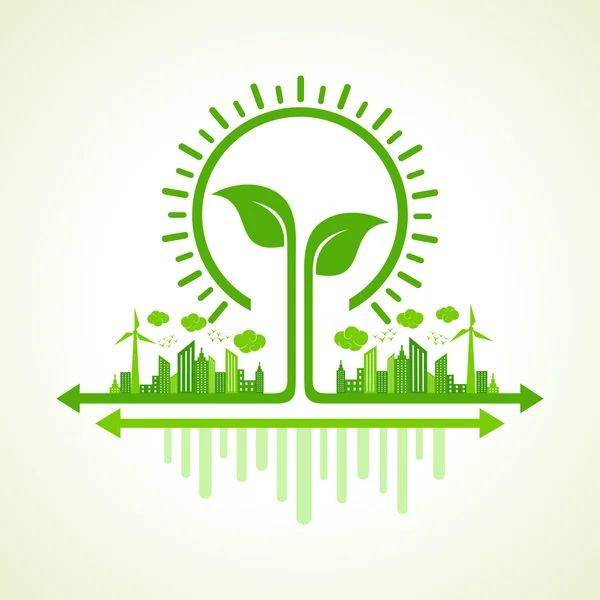 Ecologisch concept — Stockvector