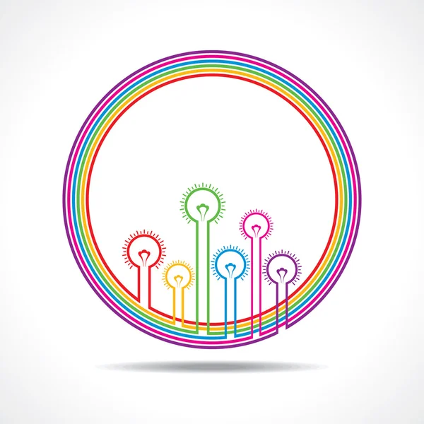 Bombillas de colores — Vector de stock