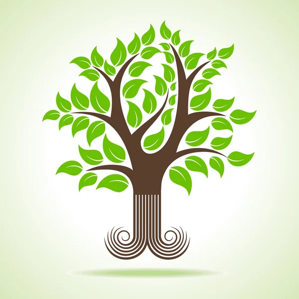 초록 나무 디자인 — 스톡 벡터