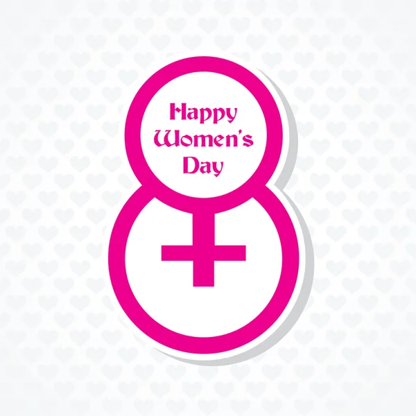 Women's day greeting card — Stock Vector