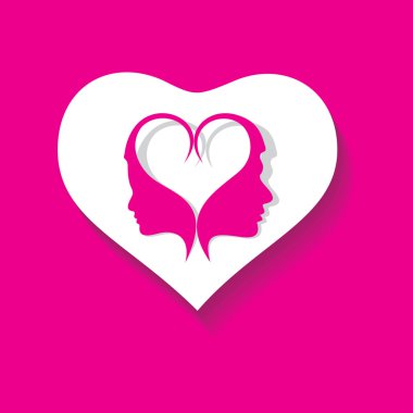 Sevgililer Günü tebrik kartı.