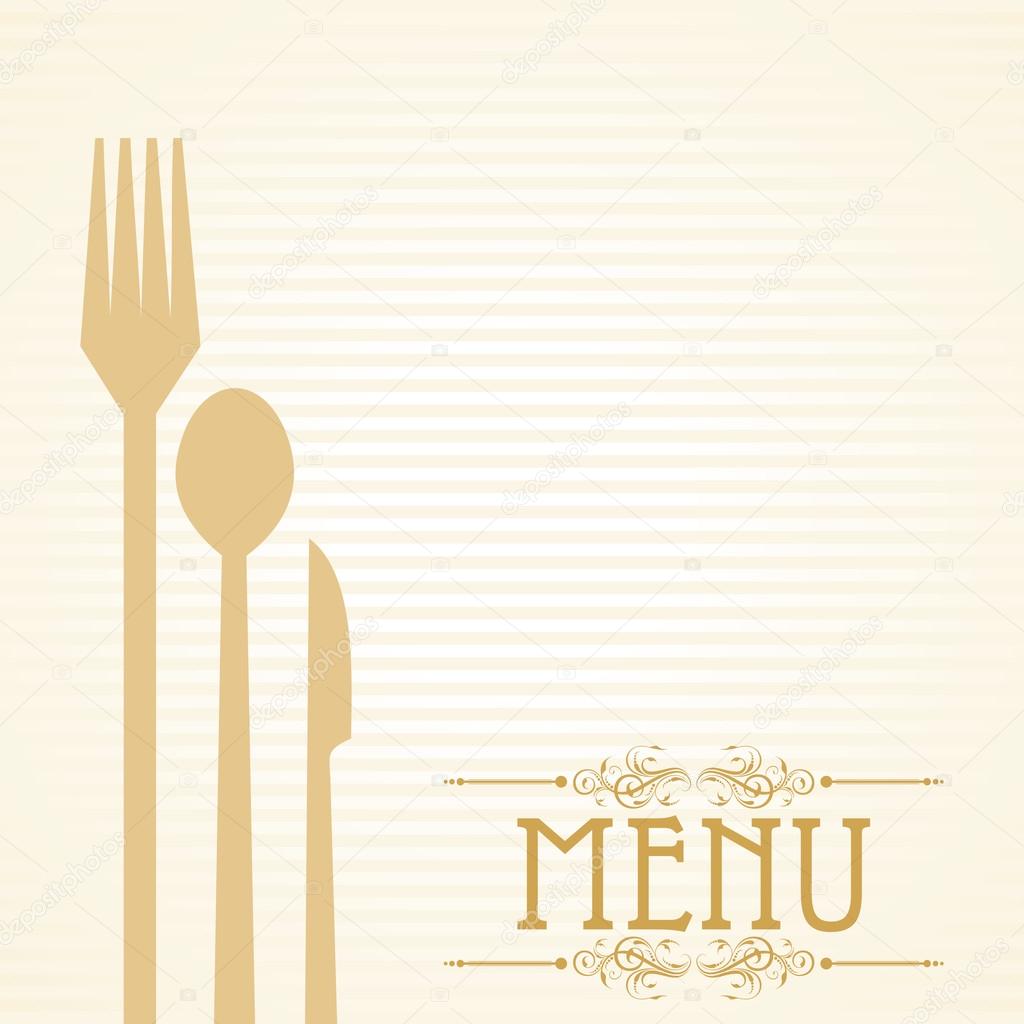 Menu Para O Restaurante Com Tabela De Preços E Toque Ilustração do Vetor -  Ilustração de fundo, forquilha: 88640242