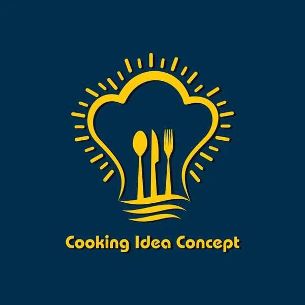 Cooking idea concept. — Stock Vector