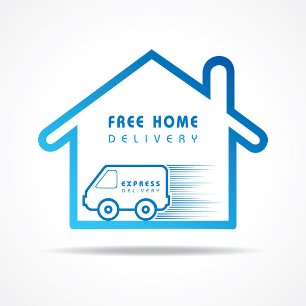 Free Home Delivery concept