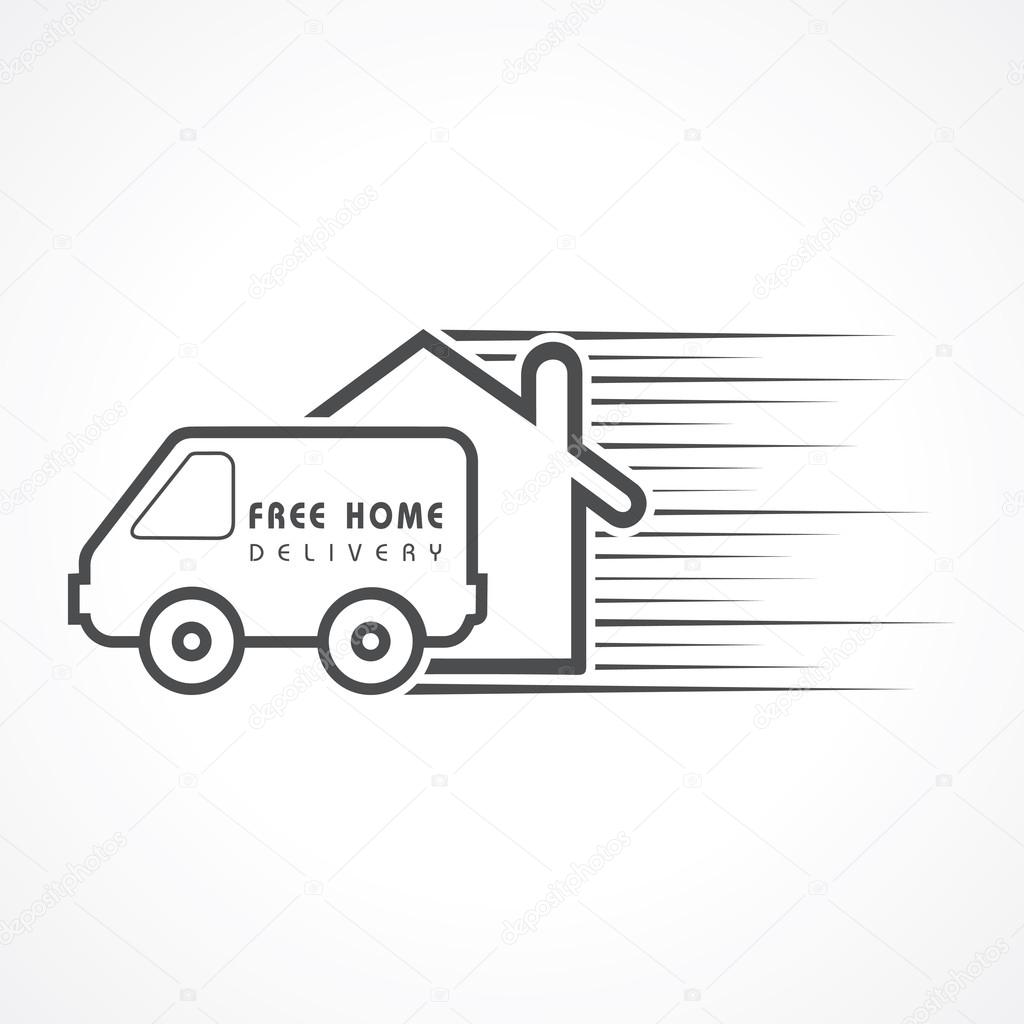 Free Home Delivery concept